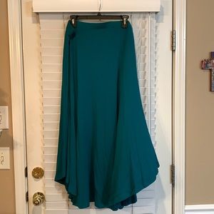 Chico’s Teal Green Size 2 (12/14) Maxi Skirt